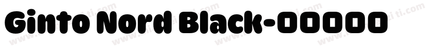 Ginto Nord Black字体转换
